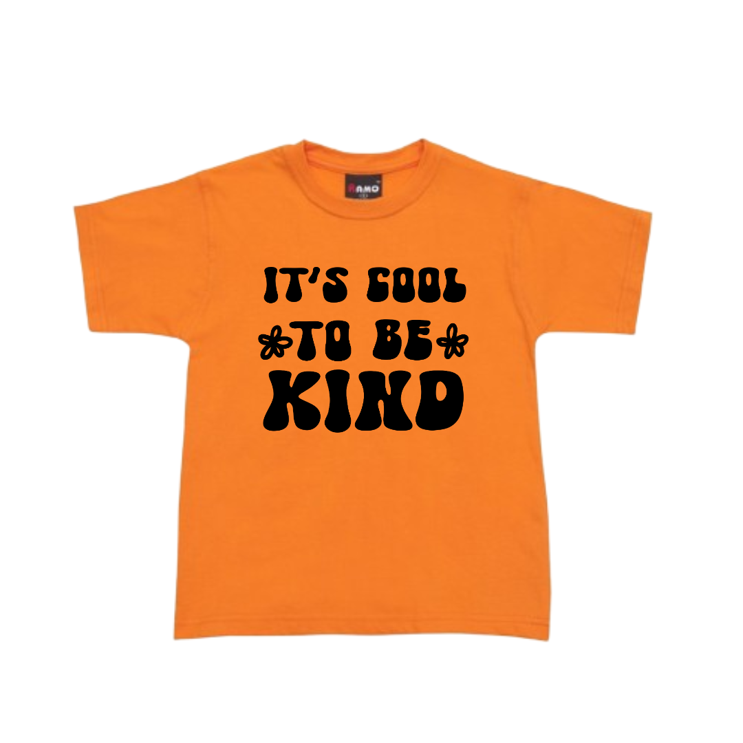 It’s Cool to be Kind Orange Kids T-Shirt - Sizes 00 -16