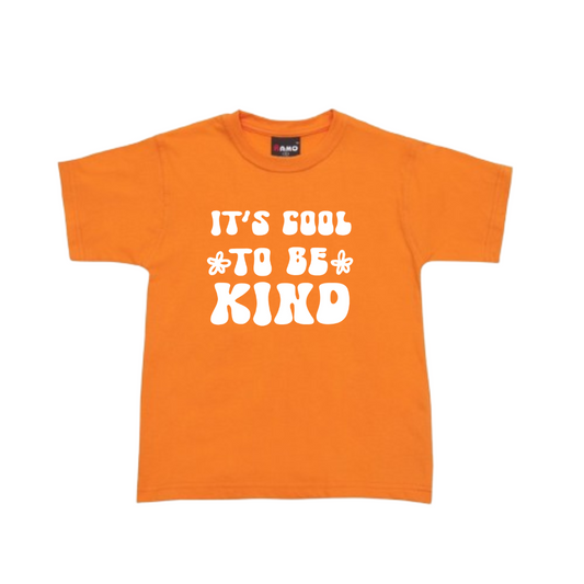 It’s Cool to be Kind Orange Kids T-Shirt - Sizes 00 -16