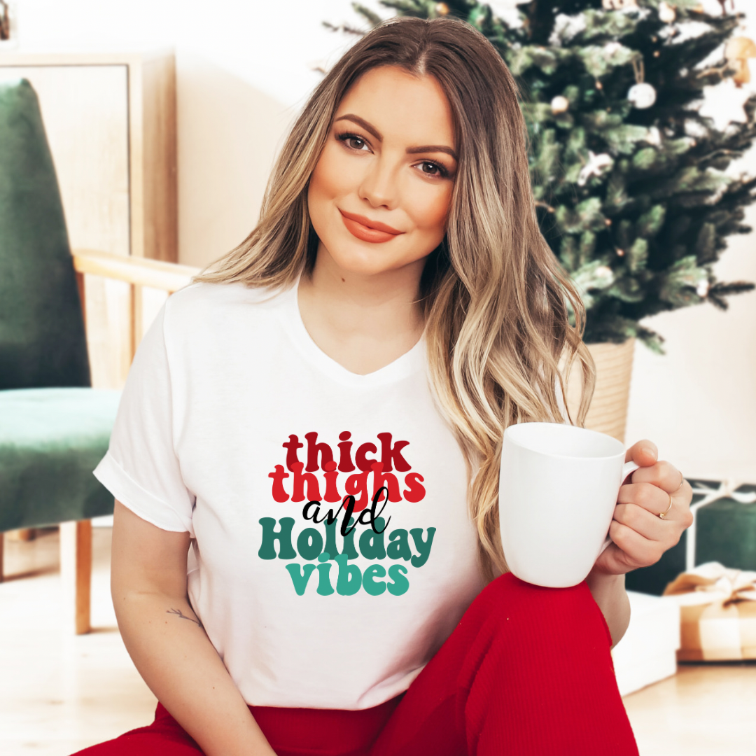 Christmas Retro Printed T-shirts
