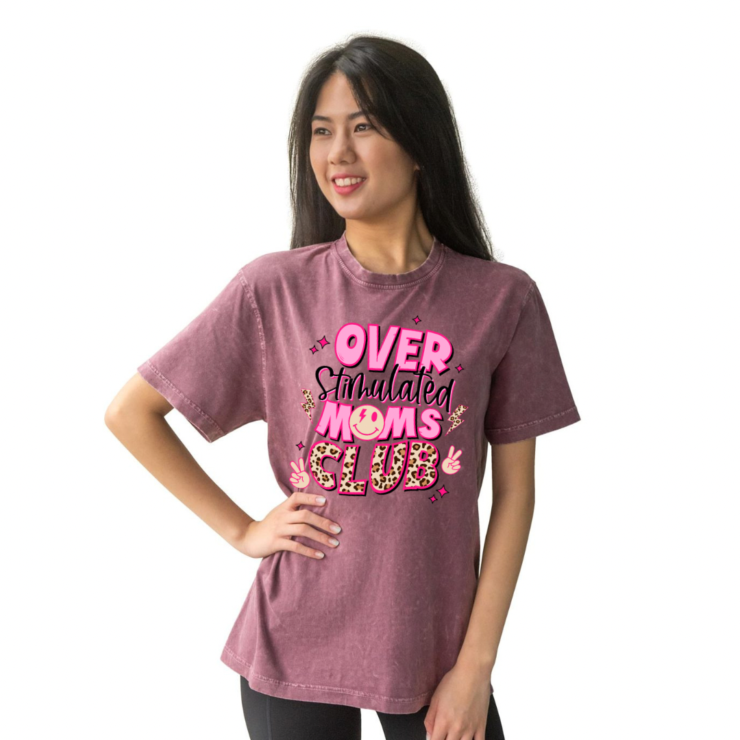 Over Stimulated Mums Club Adult Unisex T-Shirt