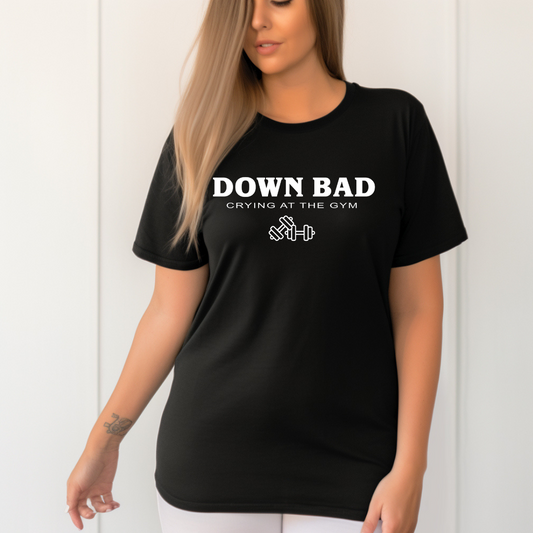 Down bad crying at the gym 2 Adult Unisex T-Shirt