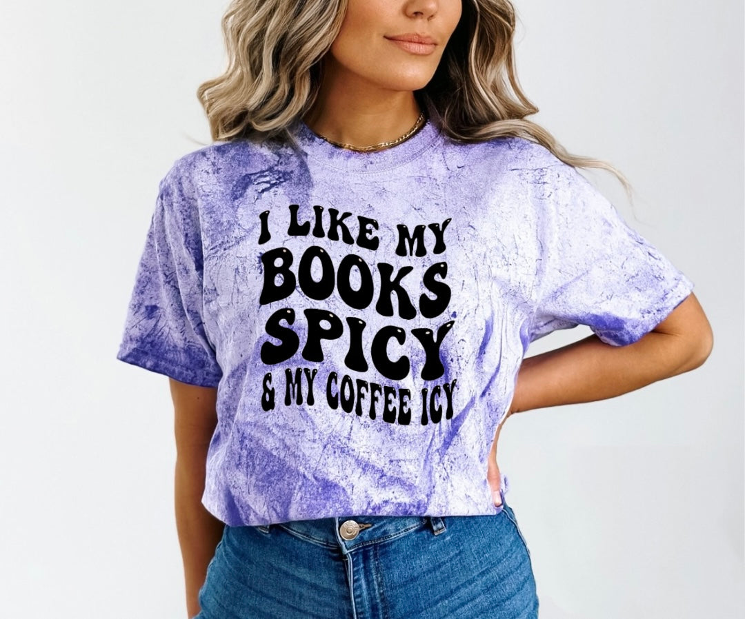 I like my books spicy and coffee icy Unisex T-Shirt
