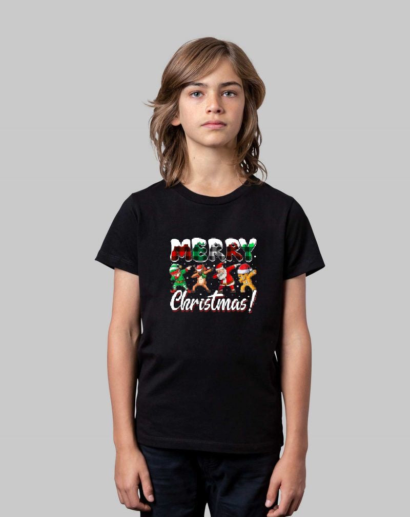 Merry Christmas Dabbing Kids T-Shirt - Youth 8-14
