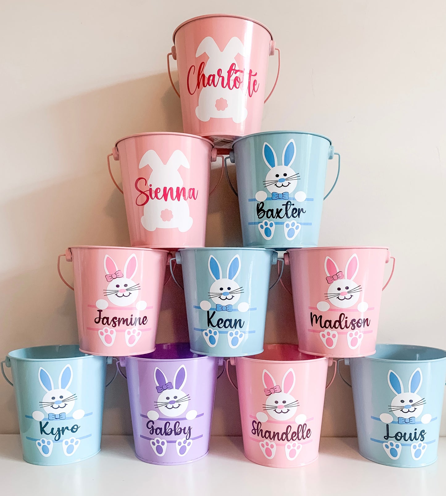 Easter Bucket - Split Bunny Design