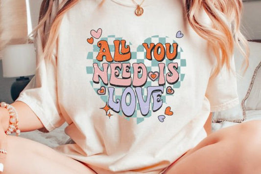 All you need is love Printed Unisex T-shirt
