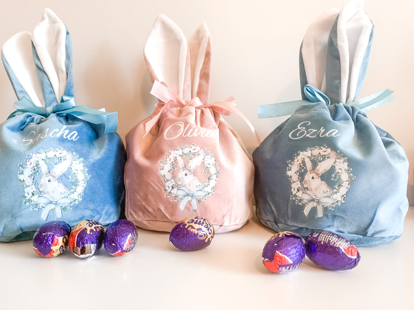 Easter Bunny Velvet Bag