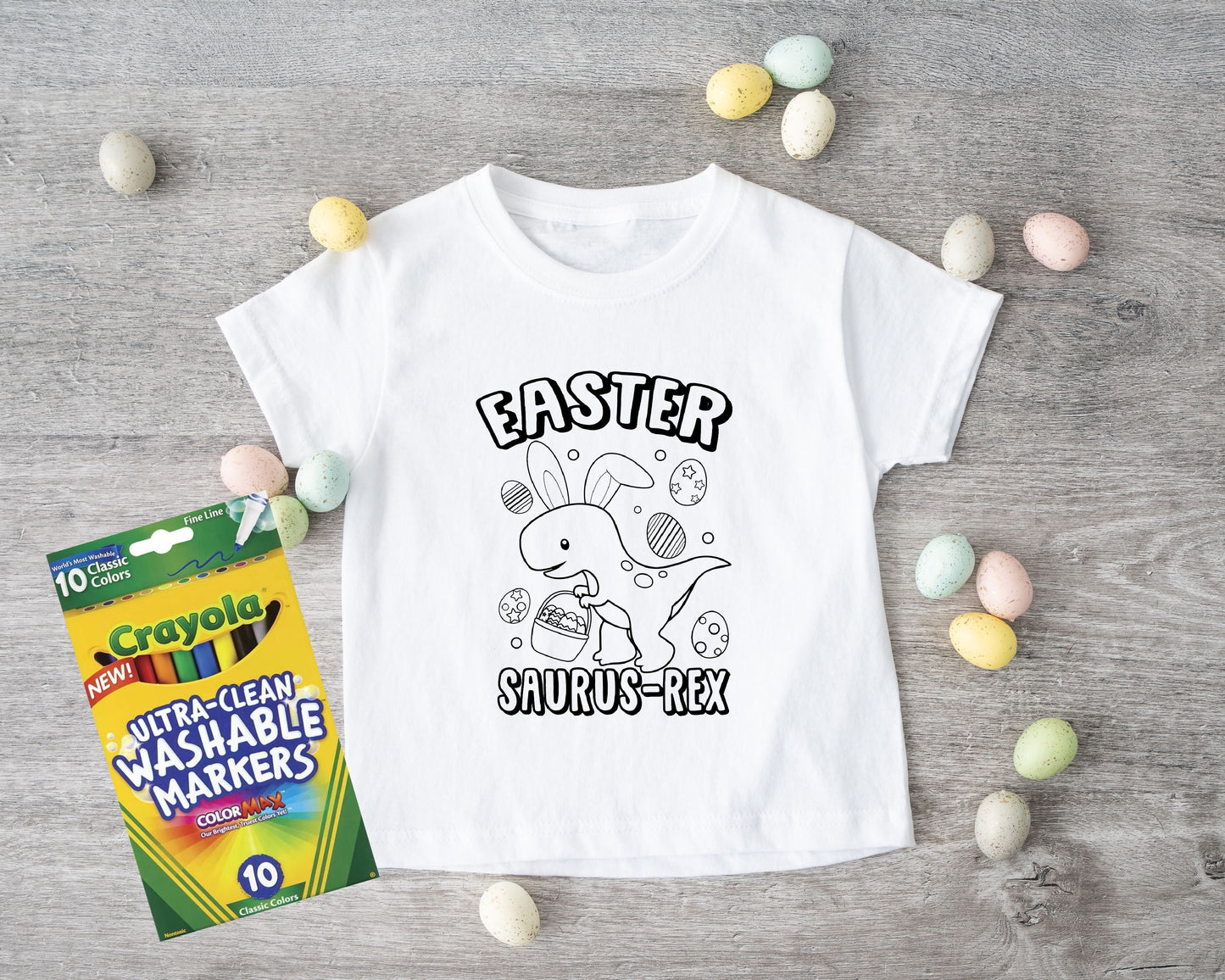 Easter Coloring In Kids T-Shirt - 00-7